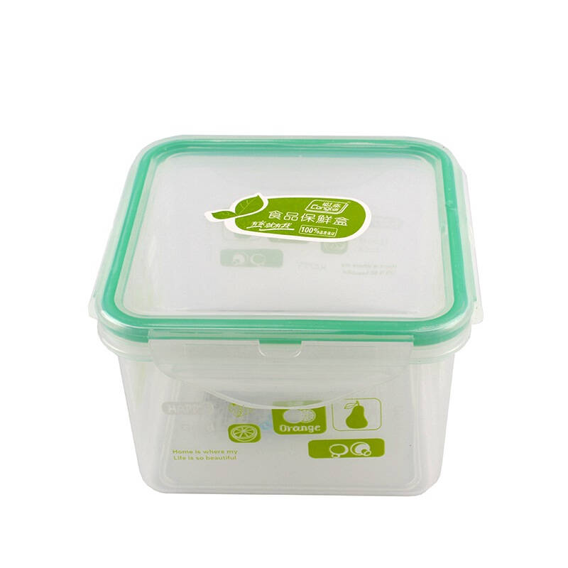 聪泰 正方形绿韵食品保鲜盒(860ml)h3675