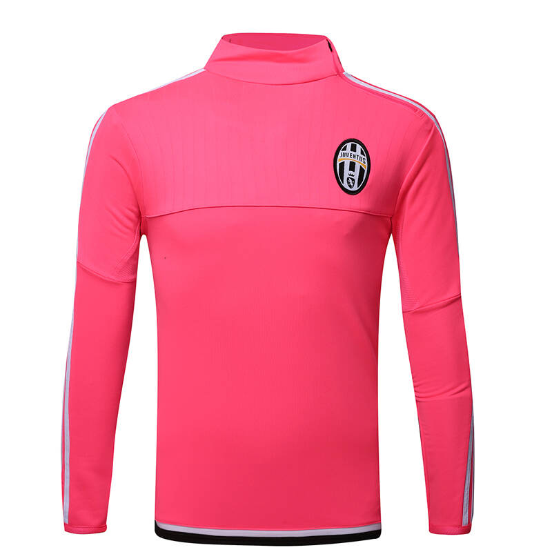 并力binli 欧冠套装尤文图斯粉色 皮尔洛21号长袖足球服训练服 尤文