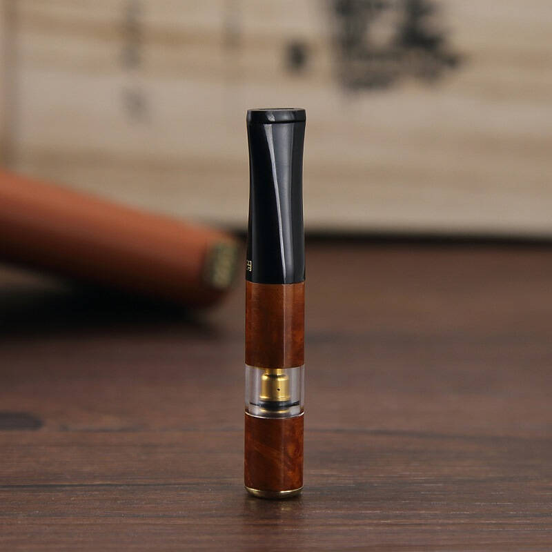 正牌石楠木镀金色烟座清洗型过滤烟嘴礼盒套装zb-932