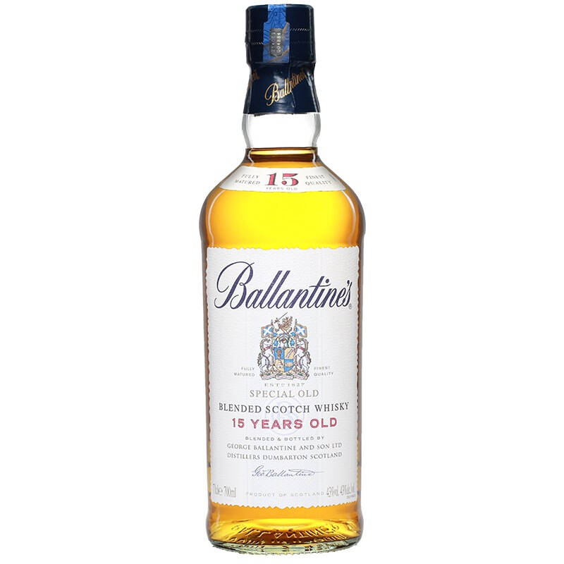 百龄坛(ballantine)15年苏格兰威士忌 700ml 京东自营