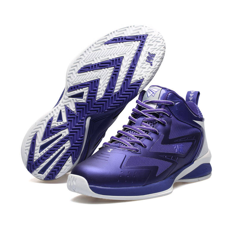 361度男鞋运动鞋秋季耐磨篮球鞋 紫/白 40