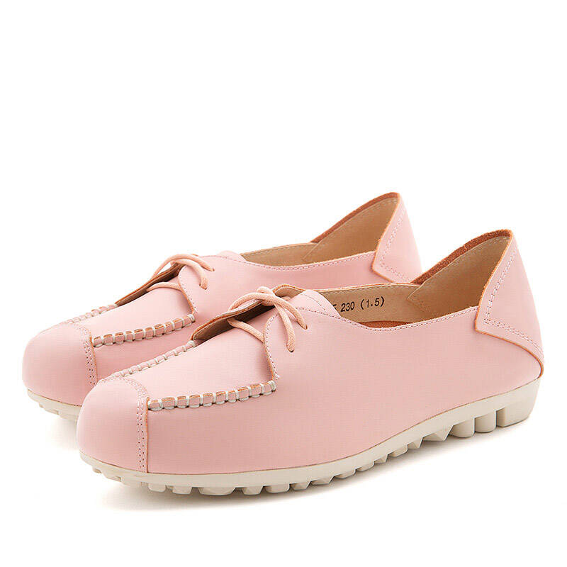 花花公子 (playboy)真皮单鞋子女潮流低帮鞋浅口休闲平底鞋 c30151205