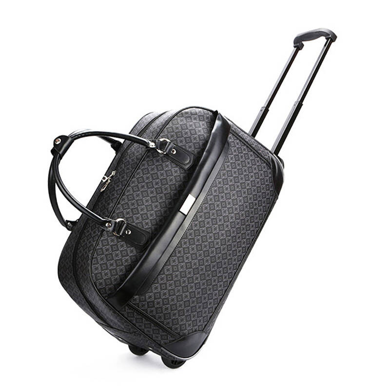 高升时尚大容量拉杆包旅行包女登机拉杆箱防水行李包手提包 灰色