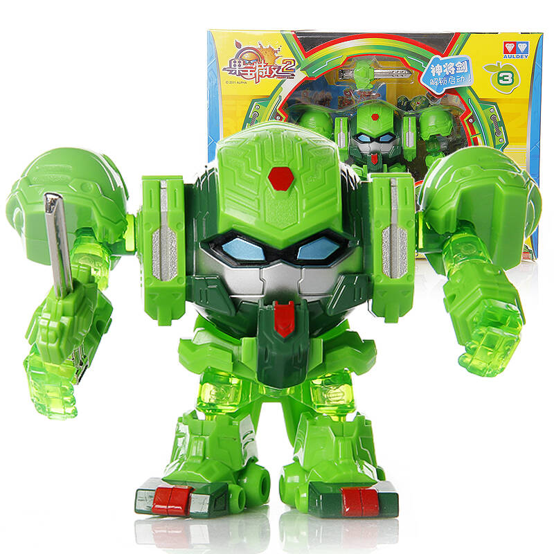 奥迪双钻 果宝特攻2 变形解锁机器人 儿童玩具系列 522313-小果战宝