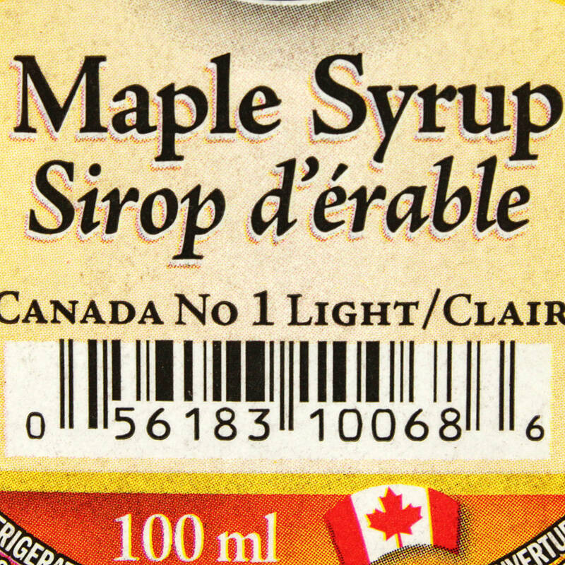 加拿大进口枫宝乐 lb maple 枫宝乐枫糖浆 玻璃枫叶瓶100ml/瓶
