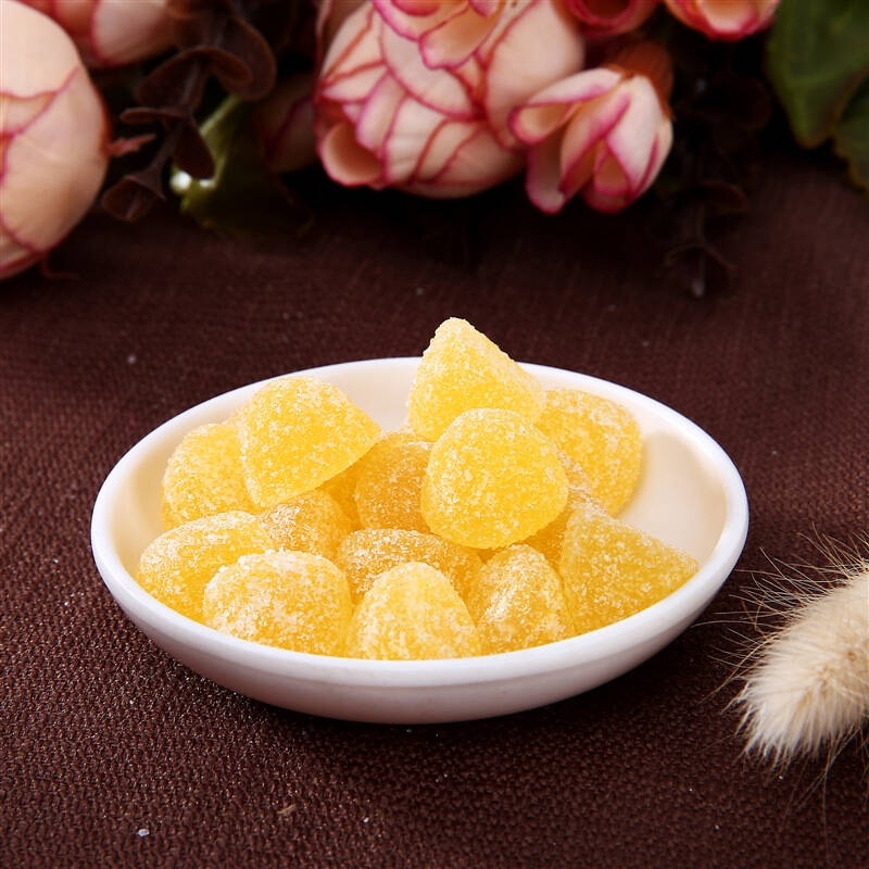 hello kitty 喜糖 柠檬味果汁软糖(扁形罐)110g