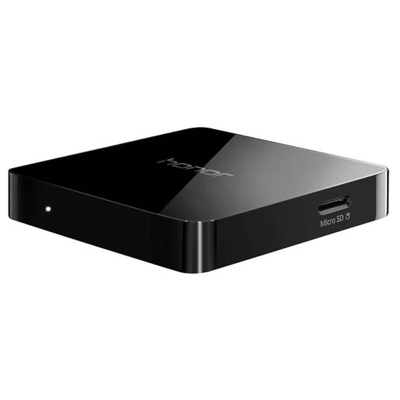 265硬解 网络机顶盒 蓝光3d安卓电视盒子无线300m黑色 荣耀盒子