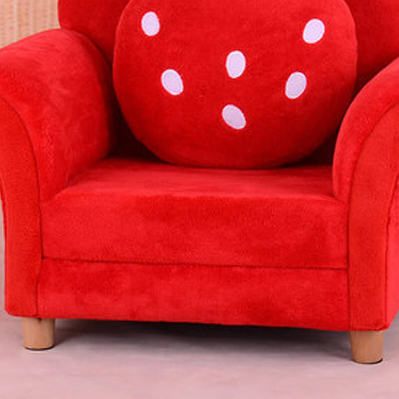 酷漫居 创意卡通儿童沙发座椅迷你沙发椅幼儿家具 红色单人草莓沙发