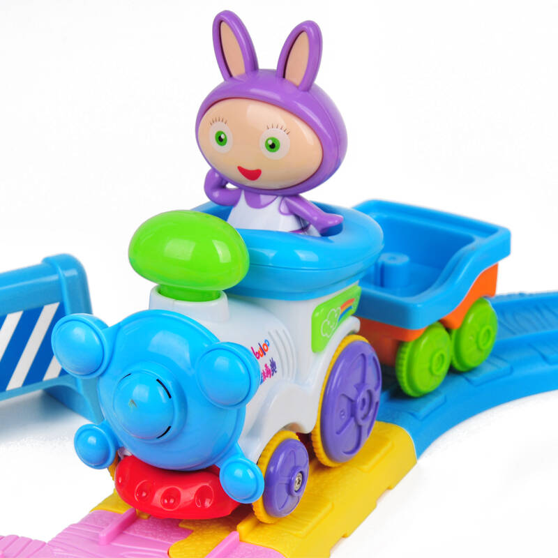 布鲁精灵音乐灯光轨道小火车玩具 bl1501