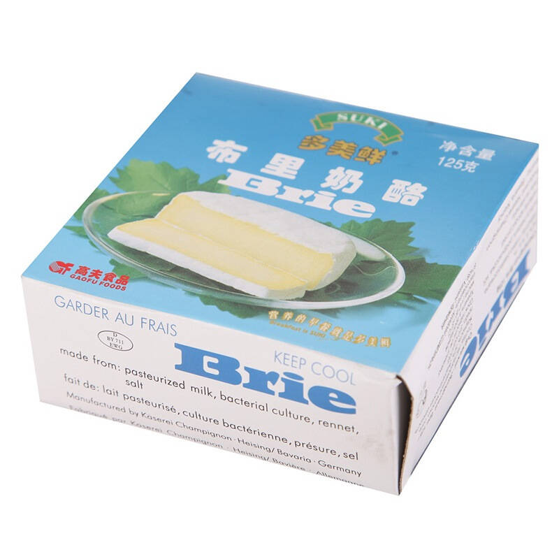 多美鲜suki 布里奶酪芝士 125g 德国进口 天然原制奶酪 西餐佐餐 早餐