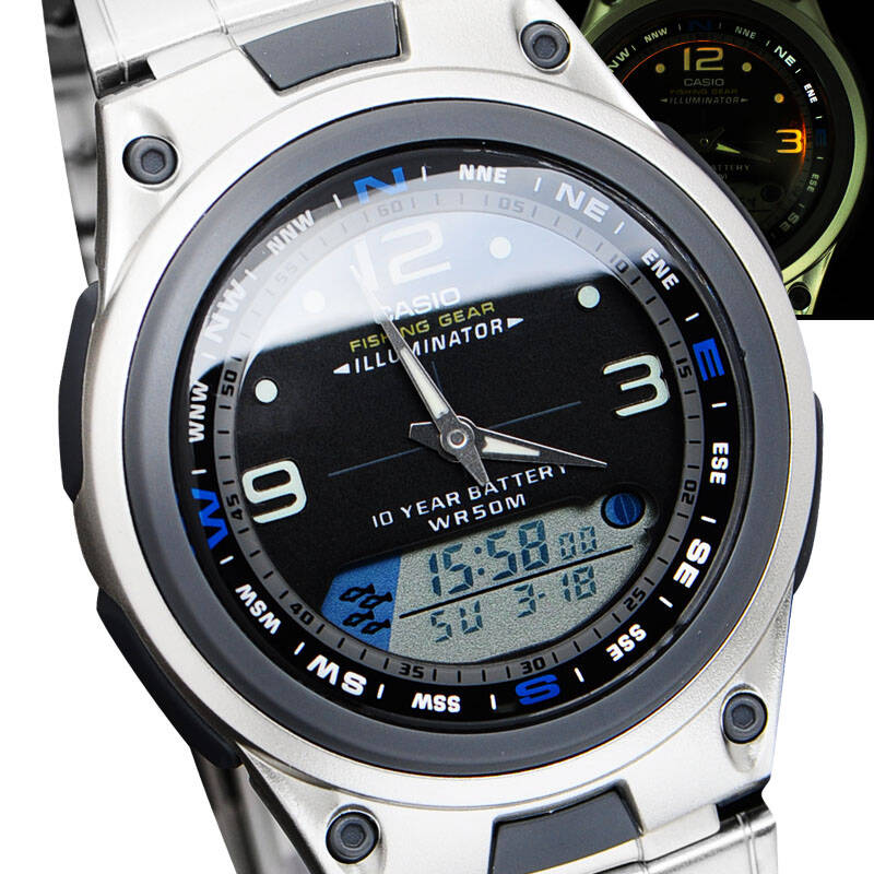 【全国联保】卡西欧(casio手表 aw-82系列十年电池经典运动双显电子男