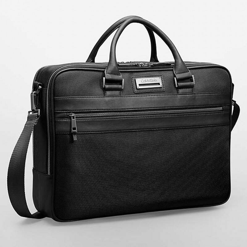 calvin klein/ck 新品 男士时尚单肩手提包公文包 46022015 黑色