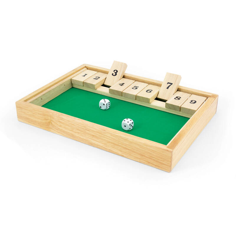 泰国原装进口pintoy翻牌游戏shut the box 桌面多人互动游戏 小学生