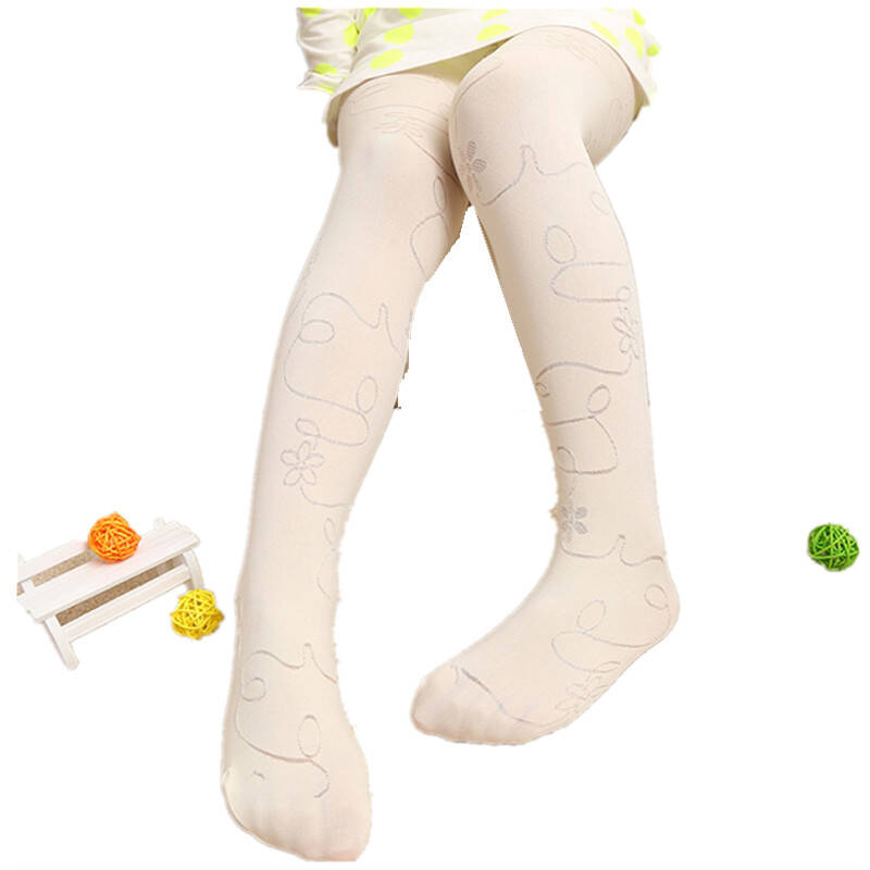 浪莎langsha春夏新款时尚儿童连裤袜天鹅绒防脱丝打底裤糖果色女童袜