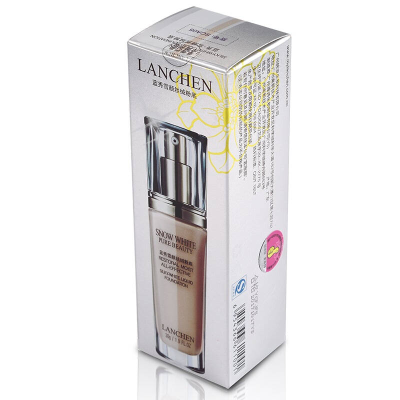 【京东超市】蓝秀(lanchen)雪颜丝绒粉底sca05#微暗哑肌肤适合30g彩妆