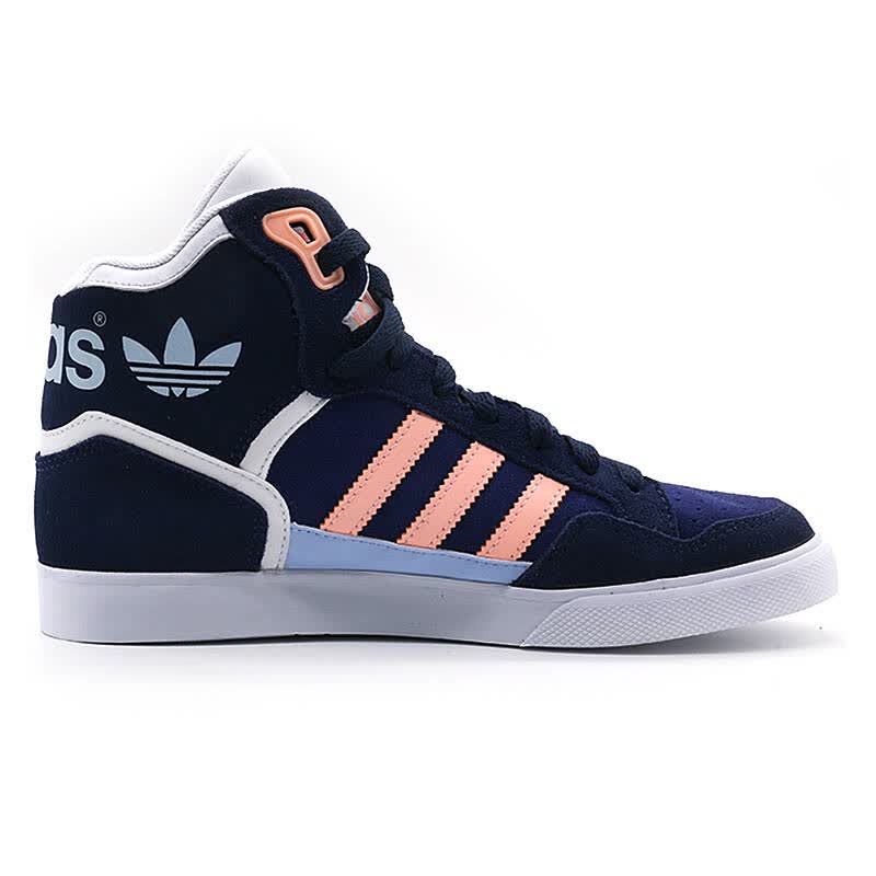 adidas阿迪达斯三叶草女鞋 2016年春季新款高帮休闲鞋板鞋s75002 df