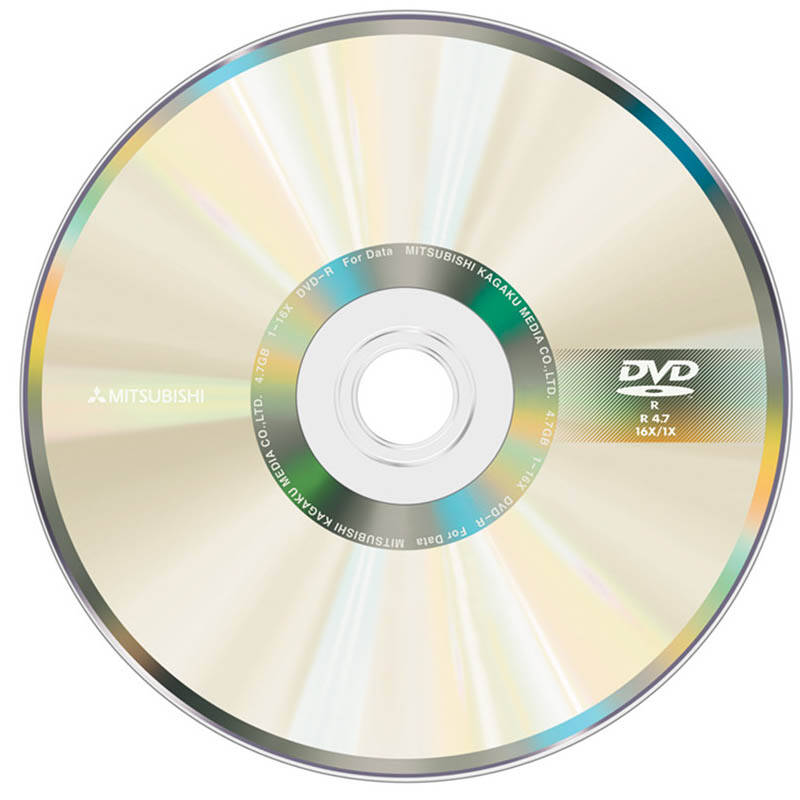 三菱(mitsubishi)16速 dvd-r 4.7g空白光盘 单片厚盒装 刻录盘 碟片