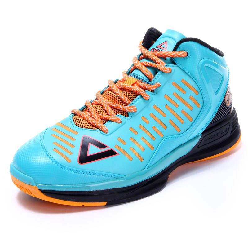 匹克peak篮球鞋帕克二代缓震轻质透气男式运动鞋e44323a 陶瓷绿/黑色