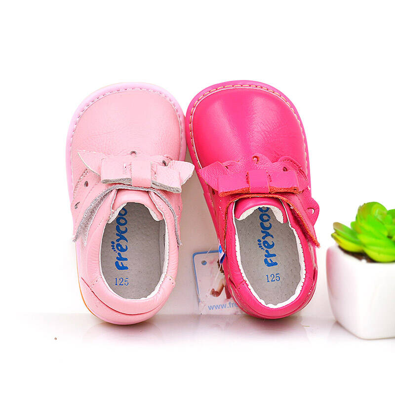 freycoo芙瑞可童鞋2015秋款新女宝宝鞋真皮单鞋1-2-3岁叫叫鞋6200