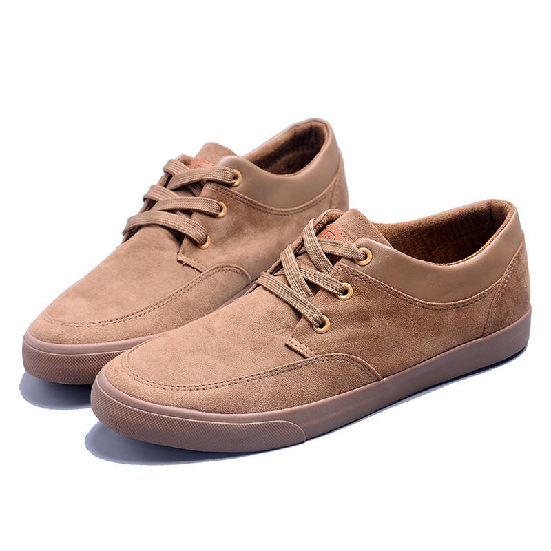 人本2015春秋款绒面低帮鞋 时尚英伦风男士平底系带运动休闲鞋板鞋 rb