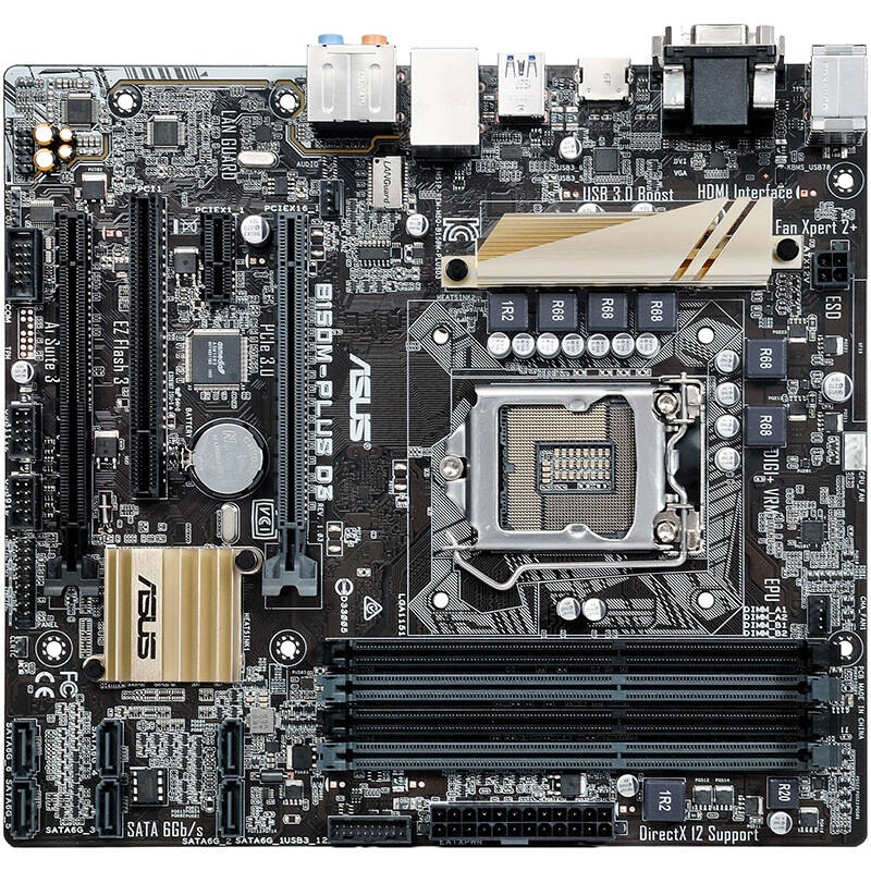 華碩(asus)b150m-plus d3 主板 intel b150/lga 1151