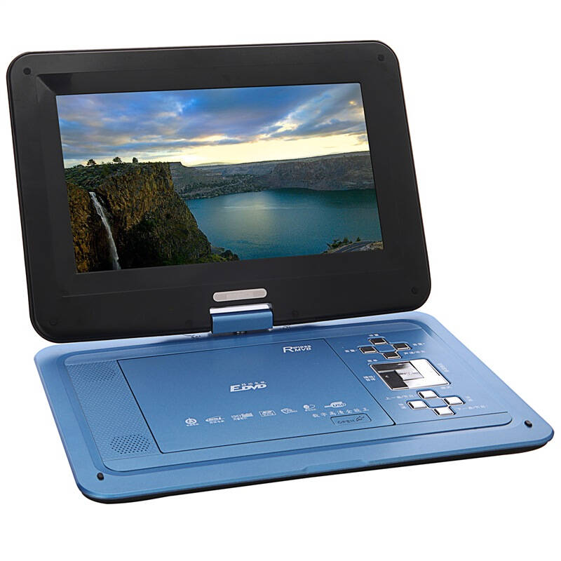 2英寸便携式移动dvd播放机 黑色