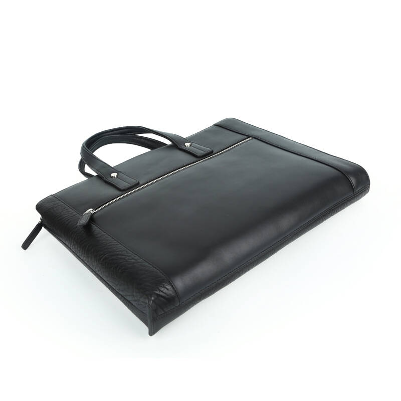 skap男包大颈纹牛皮时尚轻商务休闲公文包20425911 黑色/94 中包