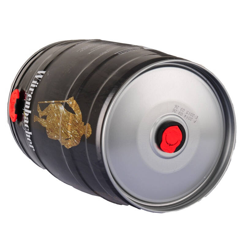 德国进口 wurenbacher 瓦伦丁黑啤 5l 桶