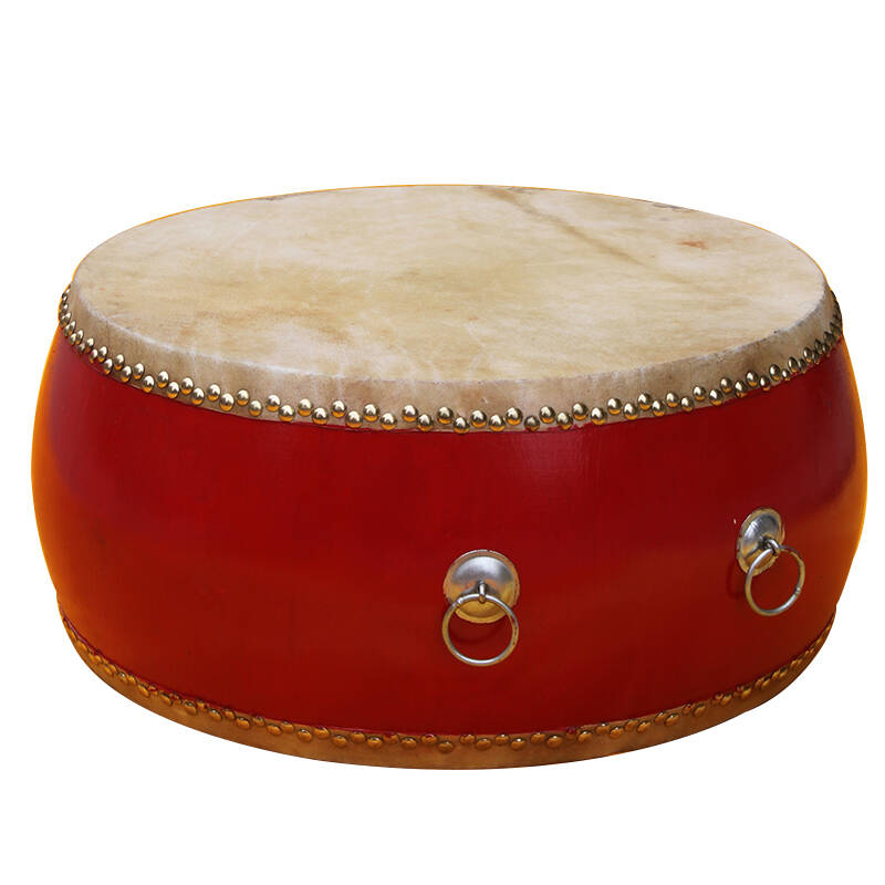 纳英乐器 中鼓 小鼓 大鼓 红鼓 大鼓 牛皮鼓 14寸约47cm*24cm