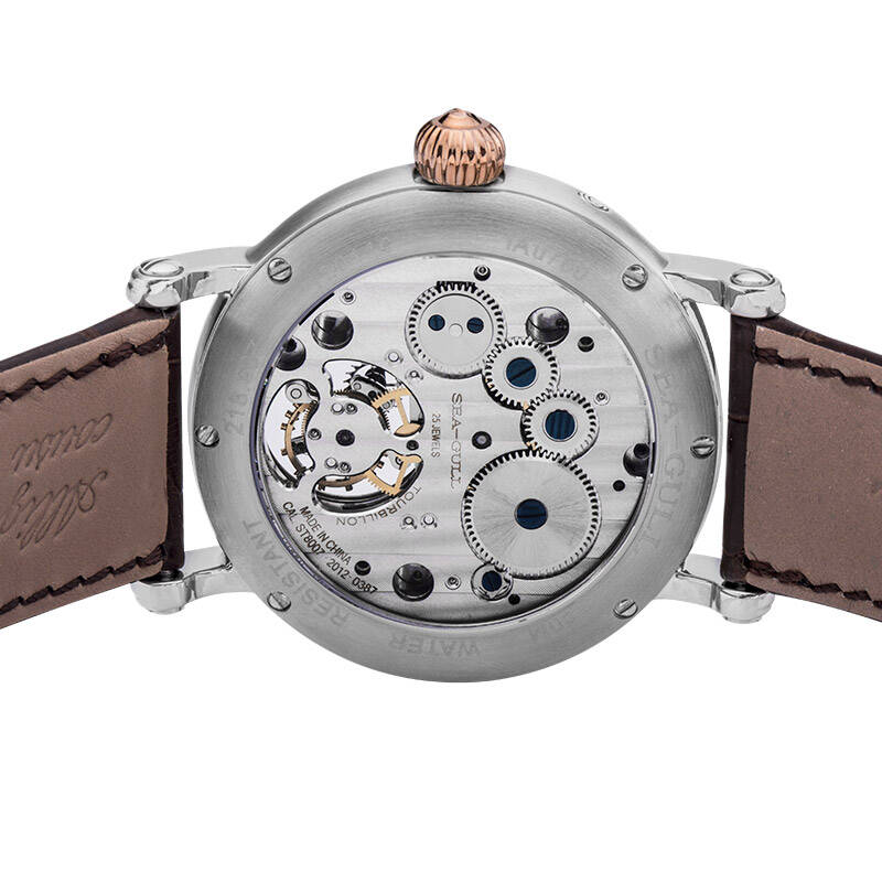 海鸥(seagull)手表 陀飞轮系列机械表 日历动能日相全功能男表 218.