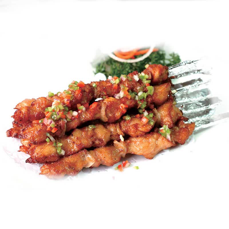 御鲜轩 骨肉相连(生制)25串/1000克 生骨肉 肉串 烧烤生鲜