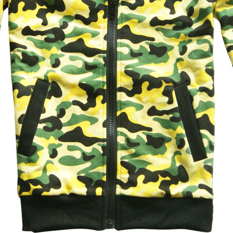 米兔果 男童秋装套装6183 中大童运动装2015新款 儿童迷彩服秋款 白色