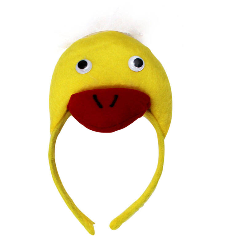 头饰道具动物头箍cosplay表演头饰 小黄鸭头饰 小鸭子头饰头箍发卡