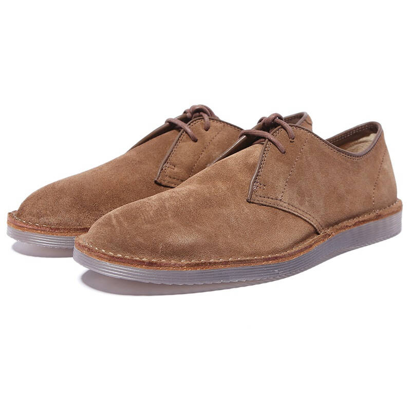 clarks 其乐 男士darning walk系列深卡其色牛皮休闲鞋 26108057