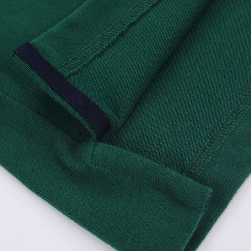 polo gear 马球吉尔春季纯棉长袖t恤男士长袖polo衫纯色翻领t恤pts