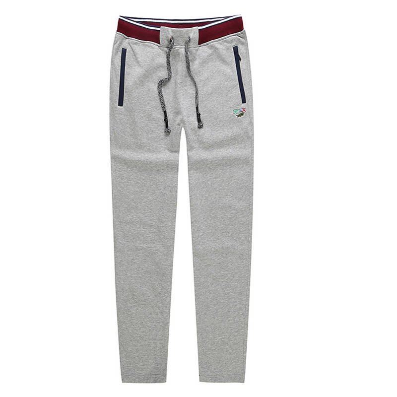 卡帝乐鳄鱼 cartelo 卫裤/运动裤 男士休闲直筒长裤 kez2511 灰色 xxl