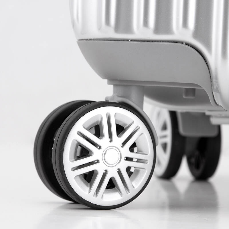 铝框箱拉杆箱登机箱万向轮学生密码箱男女飞机轮18寸 金色 18寸