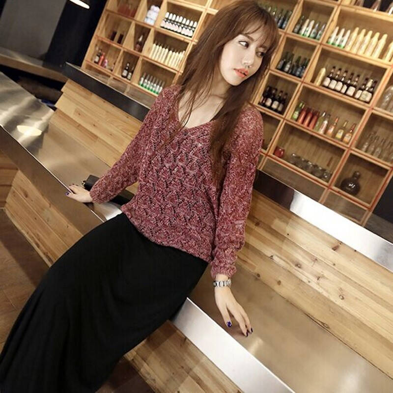 道琪安2015大码女装长袖针织套装裙子韩版修身两件套连衣裙长裙 浅灰