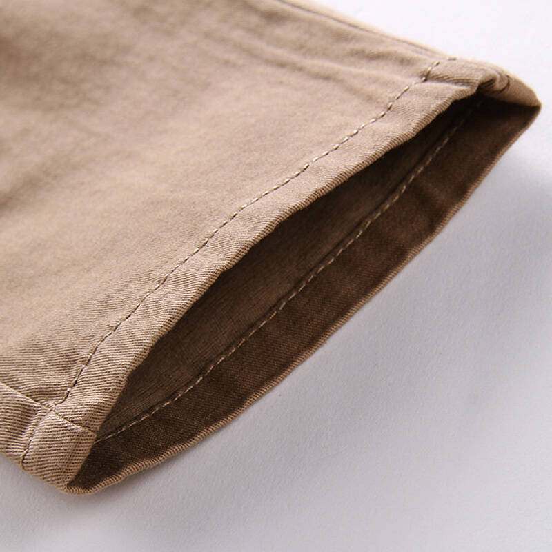 辛巴呐呐(cinbnana)女童休闲长裤儿童纯色蕾丝长款纯棉裤002 卡其布色