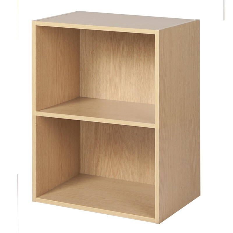 好事达柜子储物柜 简易小书柜二层9396木色