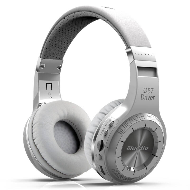 蓝弦(bluedio) h  涡轮升级版 飓风系 头戴式 蓝牙耳机 白色 自营