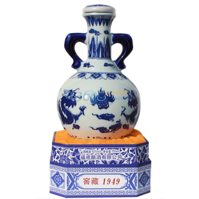 库房无货下架 京丰二锅头白酒 窖藏1949青花瓷52度750ml