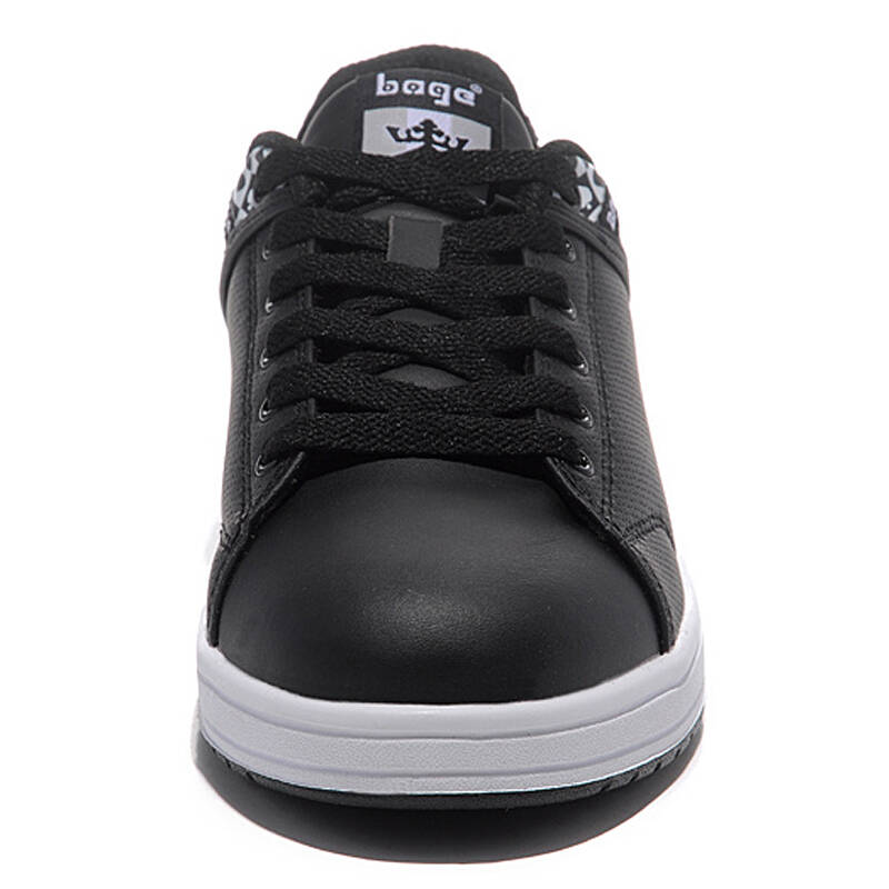 八哥bage 板鞋男式运动鞋休闲鞋 鞋子男白色 黑色 44