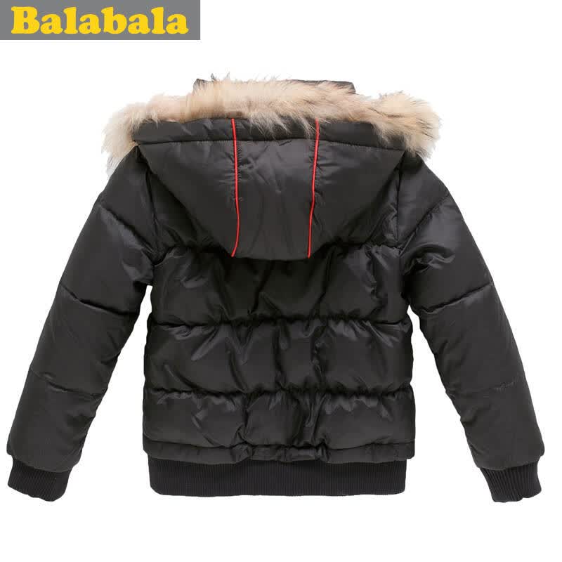 巴拉巴拉balabala 女中通连帽羽绒服 冬季新款正品冬装上新 外