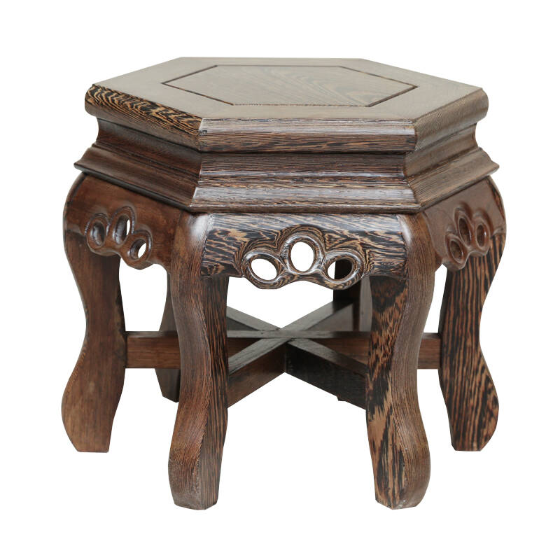 家具纯鸡翅木凳子六角凳 圆凳 小凳子 换鞋凳 儿童凳 矮凳仿古凳5093