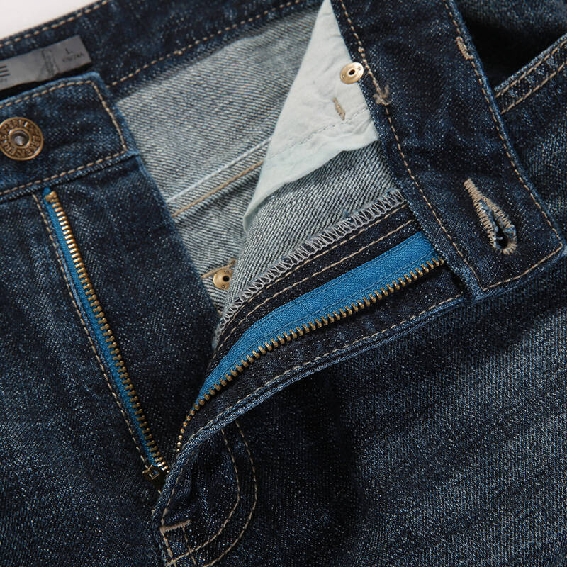 鸿星尔克新品男士牛仔裤直筒修身耐磨时尚潮流秋季牛仔裤11214337769