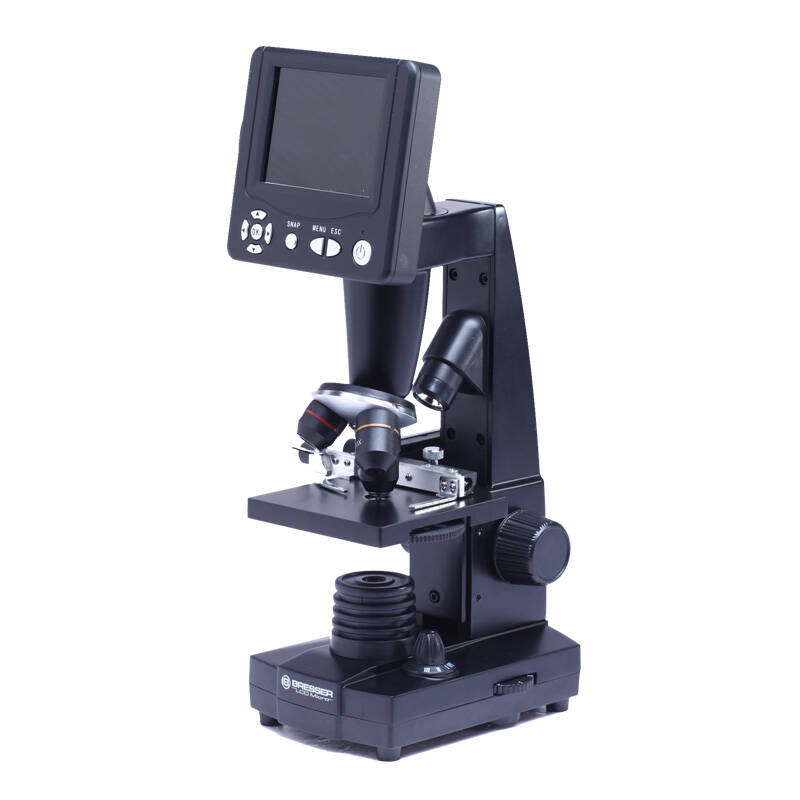 德国bresser 数码显微镜 1600倍500万像素 学生显微镜 高倍拍照 黑色