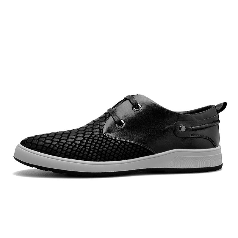 闪购 apple苹果男鞋 日常系带单鞋男 黑色 42