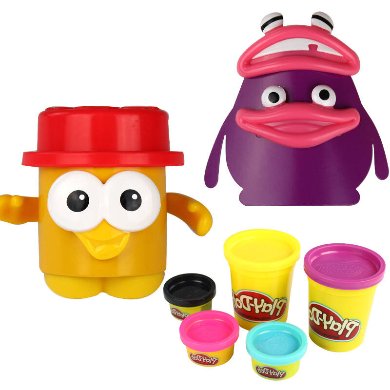 孩之宝hasbro培乐多play-doh diy 彩泥罐头精灵 巧手人物套装a6121
