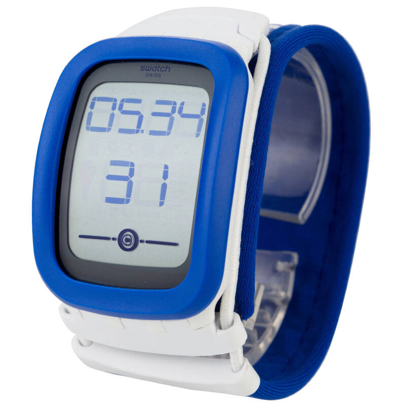 斯沃琪(swatch)手表 touch zero one系列 电子男女表 天空zerosuvw10
